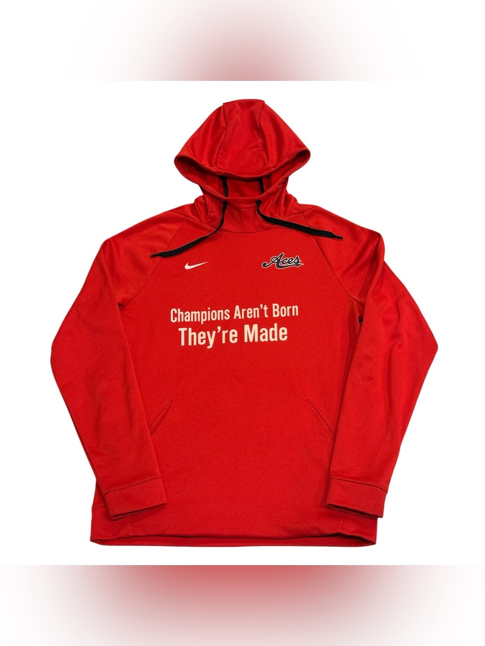 Nike Las Vegas Aces WNBA Basketball Championship Red Hoodie Sweatshirt Womens M